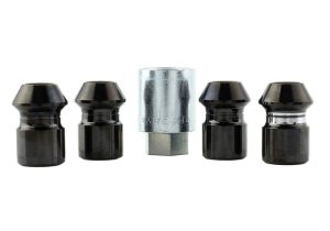 Lincoln Corsair Security Lug Nut Kit - Ford Racing - Black PVD Security, M12 x 1.5 Thread, Set of 4 - Black - `20-`23